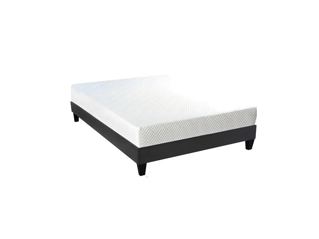 BELLECOUR LITERIE | Ensemble ABSOLU 160x200 Cm | Matelas Mémoire De Forme + Sommier Bois | Ferme