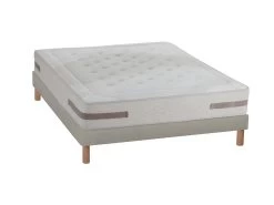 NUIT DE COTON | Ensemble SERENADE 160x200 Cm | Matelas Ressorts Ensachés + Sommier Bois | Ferme