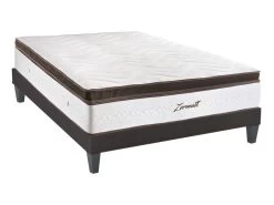 BELLECOUR LITERIE | Ensemble ZERMATT 180x200 Cm | Matelas Mémoire De Forme + Sommier Bois | Ferme