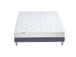 Ensemble Matelas 100% Latex 3 Zones ESSENTIEL + Sommier - Fabriqué En France Dimensions - 140 X 190 Cm, Sommier - Bleu Denim 8 Ensemble Matelas 100% Latex 3 Zones ESSENTIEL + Sommier - Fabriqué En France Dimensions - 140 X 190 Cm, Sommier - Bleu Denim -Magasin de lits ensemble matelas sommier 10778155