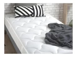 Ensemble Matelas Mousse Ferme Réversible ALTO + Sommier - Made In France Dimensions - 90 X 190 Cm, Sommier - Gris Chiné -Magasin de lits ensemble matelas sommier 10788219