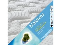 MALDIVES - Pack Matelas + Tapissier 130x190 + Pieds 9 MALDIVES - Pack Matelas + Tapissier 130x190 + Pieds -Magasin de lits ensemble matelas sommier 10838625