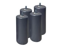 BERMUDES - Pack Matelas 160x200 + Sommier Tapissier Démontable 2x20 Lattes Lin + Pieds Anthracites 15cm -Magasin de lits ensemble matelas sommier 10840225