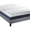 BELLECOUR LITERIE | Ensemble CASTELLANE 160x200 Cm | Matelas Mémoire De Forme + Sommier Bois | Ferme
