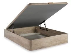 Ensemble Literie 140 X 190 Cm - Sommier Coffre Naturel Clair + Matelas Mousse HD - HEAVEN De DREAMEA PLAY -Magasin de lits ensemble matelas sommier 12352971