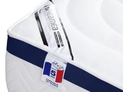 Ensemble Literie 160 X 200 Cm - Sommier Coffre Blanc + Matelas Ressorts Ensachés - MARQUIS De DREAMEA PLAY -Magasin de lits ensemble matelas sommier 12353093