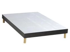 Ensemble Sommier Velours + Matelas Ressorts Ensachés Et Mémoire De Forme ép.25cm - 160 X 200 Cm - TIAMAT De DREAMEA -Magasin de lits ensemble matelas sommier 13622231