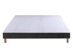 Ensemble Sommier Velours + Matelas Ressorts Ensachés Et Mémoire De Forme ép.25cm - 160 X 200 Cm - TIAMAT De DREAMEA -Magasin de lits ensemble matelas sommier 13622233