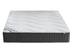 Ensemble Sommier Velours + Matelas Ressorts Ensachés Et Mémoire De Forme ép.25cm - 160 X 200 Cm - TIAMAT De DREAMEA -Magasin de lits ensemble matelas sommier 13622241