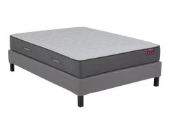 Ensemble Sommier Déco En Kit + Matelas Ressorts Ensachés Accueil Mémoire De Forme ATLANTIDE De DREAMEA ép.27cm - 140 X 190 Cm