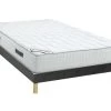 Ensemble Sommier + Matelas 160 X 200 Cm Ressorts Ensachés Mémoire De Forme 7 Zones - ép.25cm - IONIA De DREAMEA