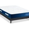 Ensemble Matelas Dolce Vita Ressorts Ensachés Accueil Mémoire 28cm Et Sommier Bois Noir 160x200cm