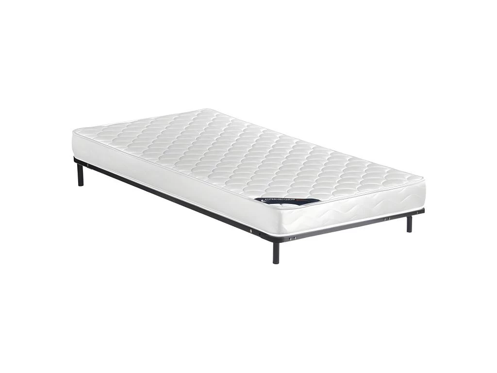 Ensemble Cadre à Lattes + Matelas Mousse DANAE De DREAMEA - 15cm épaisseur - 90 X 200 Cm