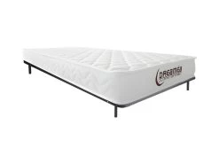 Ensemble Cadre à Lattes + Matelas Mousse Accueil Mémoire De Forme ép.15cm - 90 X 200 Cm - PELOPS De DREAMEA