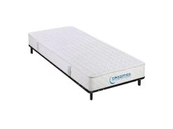Ensemble Cadre Ă Lattes + Matelas Confort Luxe ORTHOMEMORY De DREAMEA - 90 X 200 Cm
