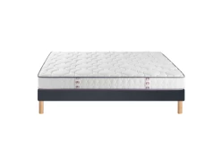 Ensemble Merinos Happy Lit - 100% Latex + Sommier Confort Ferme 160x200 - Double Sommier -Magasin de lits ensemble matelas sommier 20976165