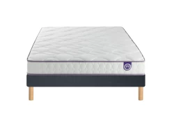 Ensemble Merinos Happy Lit - 100% Latex + Sommier Confort Ferme 160x200 - Double Sommier -Magasin de lits ensemble matelas sommier 20976167