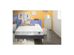 Ensemble Merinos Happy Lit - 100% Latex + Sommier Confort Medium 160x200 - Double Sommier