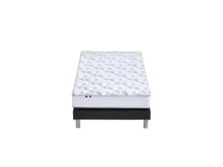 Ensemble Matelas 100% Latex 5 Zones ORIGINEL + Sommier - Spécial Dos Sensible - Fabriqué En France Dimensions - 80 X 200 Cm, Sommier - Noir -Magasin de lits ensemble matelas sommier 21015325
