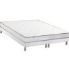 Ensemble Matelas 100% Latex 5 Zones ORIGINEL + Sommier - Spécial Dos Sensible - Fabriqué En France Dimensions - 2x80 X 200 Cm, Sommier - Blanc