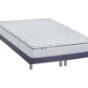 Ensemble Matelas Ressorts COSMOS + Sommier - Made In France Dimensions - 2x90 X 200 Cm, Sommier - Bleu Denim