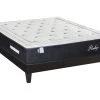 BELLECOUR LITERIE | Ensemble PRIVILEGE 160x200 Cm | Matelas Ressorts Ensachés + Sommier Bois | Ferme