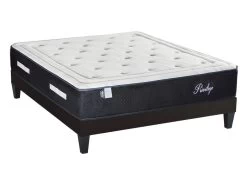 BELLECOUR LITERIE | Ensemble PRIVILEGE 160x200 Cm | Matelas Ressorts Ensachés + Sommier Bois | Ferme