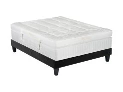 BELLECOUR LITERIE | Ensemble EMPEREUR 160x200 Cm | Matelas Mémoire De Forme + Sommier Bois | Ferme
