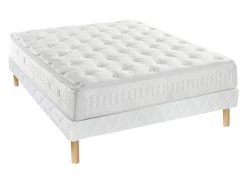 Ensemble Sommier + Matelas Ressorts Ensachés Et Mémoire De Forme ASTRIA Art Collection De DREAMEA - 140x190 Cm