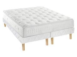 Ensemble Sommier + Matelas Ressorts Ensachés Et Mémoire De Forme ASTRIA Art Collection De DREAMEA - 140x190 Cm -Magasin de lits ensemble matelas sommier 386837