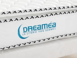 Ensemble Sommier + Matelas Ressorts Ensachés Et Surmatelas Intégré ALTIER De DREAMEA - 90x190 Cm -Magasin de lits ensemble matelas sommier 389137 1