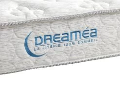 Ensemble Sommier + Matelas Ressorts Ensachés ép22cm SERENITE De DREAMEA - 90x200 Cm -Magasin de lits ensemble matelas sommier 390235