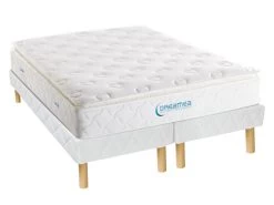 Ensemble Sommier + Matelas Ressorts Ensachés Surmatelas Intégré AMERICAN DREAM De DREAMEA - 180 X 200 Cm