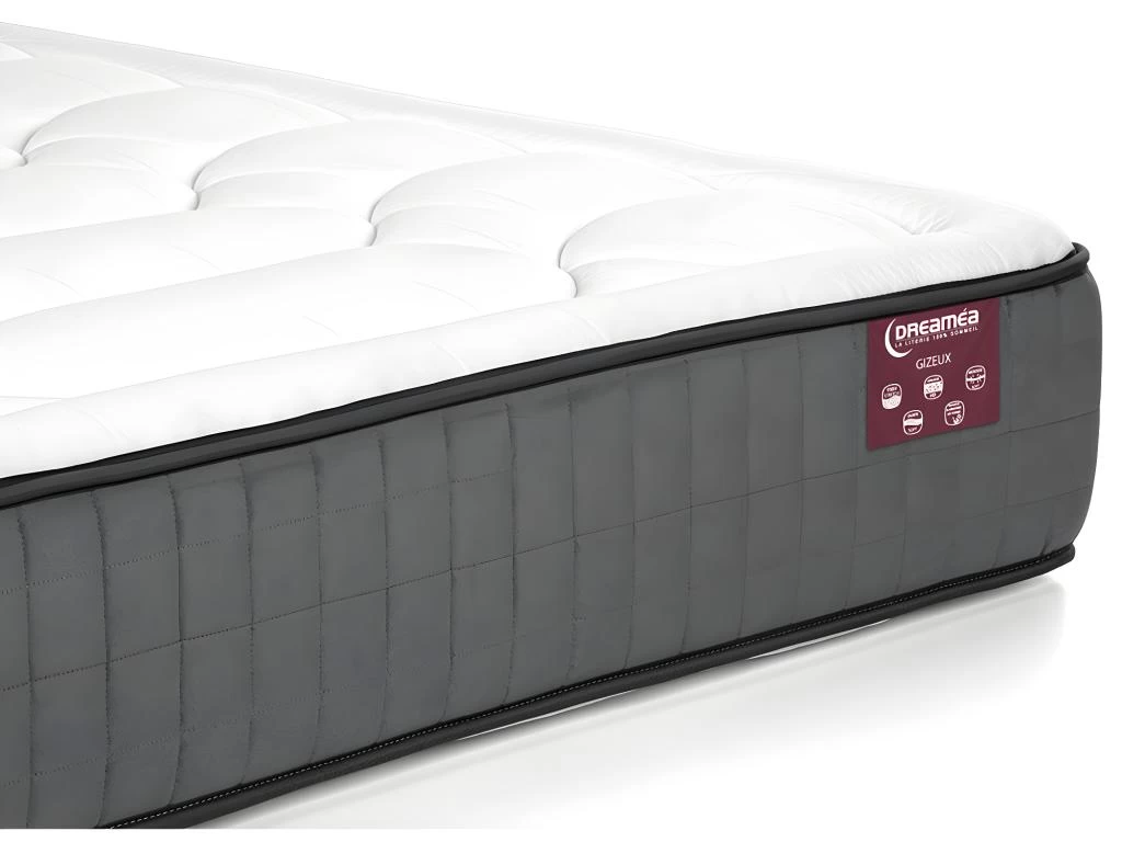 Ensemble Sommier + Matelas Mémoire De Forme GIZEUX De DREAMEA ép.28cm - 160 X 200 Cm 4 Ensemble Sommier + Matelas Mémoire De Forme GIZEUX De DREAMEA ép.28cm - 160 X 200 Cm – Image 4