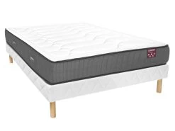 Ensemble Sommier + Matelas Mémoire De Forme GIZEUX De DREAMEA ép.28cm - 160 X 200 Cm