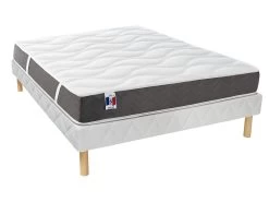 Ensemble Sommier + Matelas 100% Latex 3 Zones De Confort VICTOIRE De DREAMEA - 160 X 200 Cm