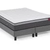 Ensemble Sommier Déco En Kit + Matelas Ressorts Ensachés 7 Zones Et Mémoire De Forme ASGARD De DREAMEA ép.30cm - 180 X 200 Cm