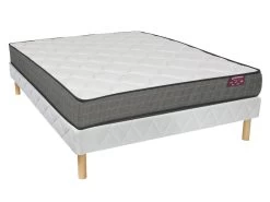 Ensemble Sommier + Matelas Mousse à Mémoire De Forme - ép.20cm - 140 X 190 Cm - MULTONE De DREAMEA