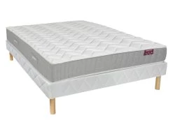 Ensemble Sommier + Matelas Mousse à Mémoire De Forme - ép.22cm - 140 X 190 Cm - LYRIADE De DREAMEA