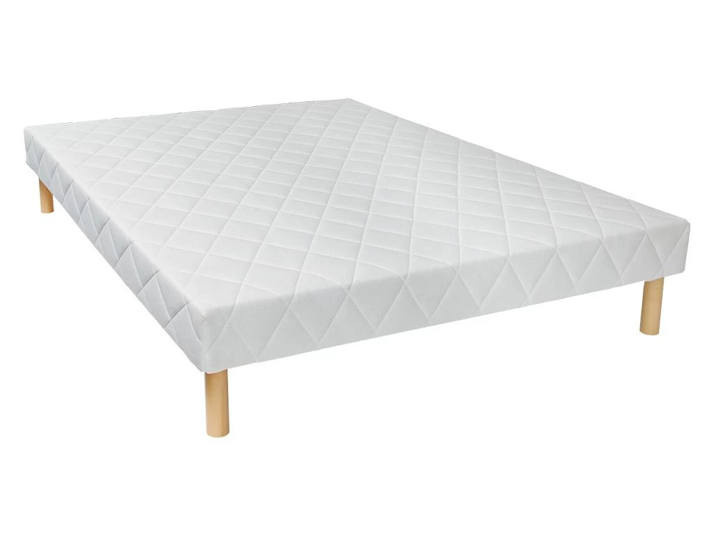 Ensemble Sommier + Matelas Mousse Mémoire De Forme Avec Surmatelas Intégré ép.26 Cm - 140 X 190 Cm - ALCEE De DREAMEA 8 Ensemble Sommier + Matelas Mousse Mémoire De Forme Avec Surmatelas Intégré ép.26 Cm - 140 X 190 Cm - ALCEE De DREAMEA – Image 8