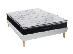 Ensemble Sommier + Matelas Ressorts Ensachés Et Surmatelas Intégré GAMIANI De DREAMEA - ép. 30 Cm - 160 X 200 Cm