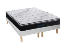 Ensemble Sommier + Matelas Ressorts Ensachés Et Surmatelas Intégré GAMIANI De DREAMEA - ép. 30 Cm - 180 X 200 Cm