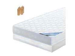 IBIZA - Pack Matelas + Tapissier 120x190 + Pieds