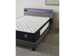 Ensemble Matelas Ressorts Ensachés + Lit Avec Tête De Lit 140x190cm-Epaisseur 30cm Accueil Mémoire -Magasin de lits ensemble matelas sommier 9188149