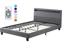 Ensemble Matelas Ressorts Ensachés + Lit Avec Tête De Lit 140x190cm-Epaisseur 30cm Accueil Mémoire -Magasin de lits ensemble matelas sommier 9188151