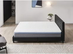 Ensemble Matelas + Lit Avec Tête De Lit 140x200 Cm, Yspilon Souple 28cm D’épaisseur -Magasin de lits ensemble matelas sommier 9188833