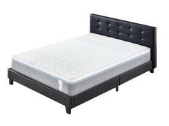 Ensemble Matelas + Lit Avec Tête De Lit 140x200 Cm, Yspilon Souple 28cm D’épaisseur -Magasin de lits ensemble matelas sommier 9188837
