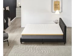 Ensemble Matelas + Lit Avec Tête De Lit 140x200 Cm, Yspilon Ferme 28cm D’épaisseur -Magasin de lits ensemble matelas sommier 9189067