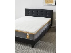 Ensemble Matelas + Lit Avec Tête De Lit 140x200 Cm, Yspilon Ferme 28cm D’épaisseur -Magasin de lits ensemble matelas sommier 9189069