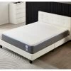 Ensemble Matelas + Lit Avec Tête De Lit 140x190 Cm, Ypsilon Souple 28cm D’épaisseur